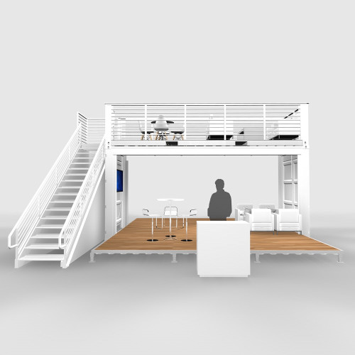 Shipping Container Base Model E2 trade show booth Shipping Container Base Model E2 trade show booth