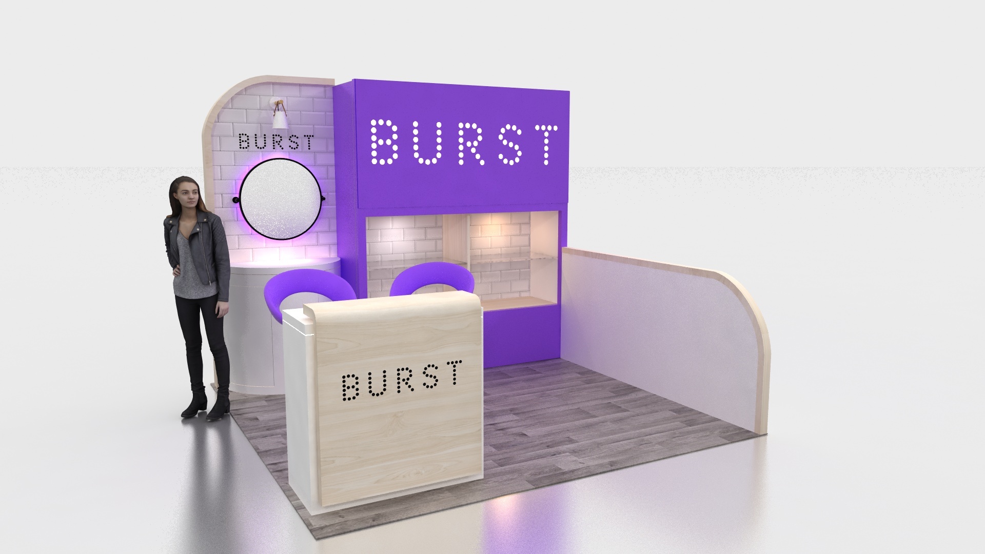 10'x10' custom trade show exhibits