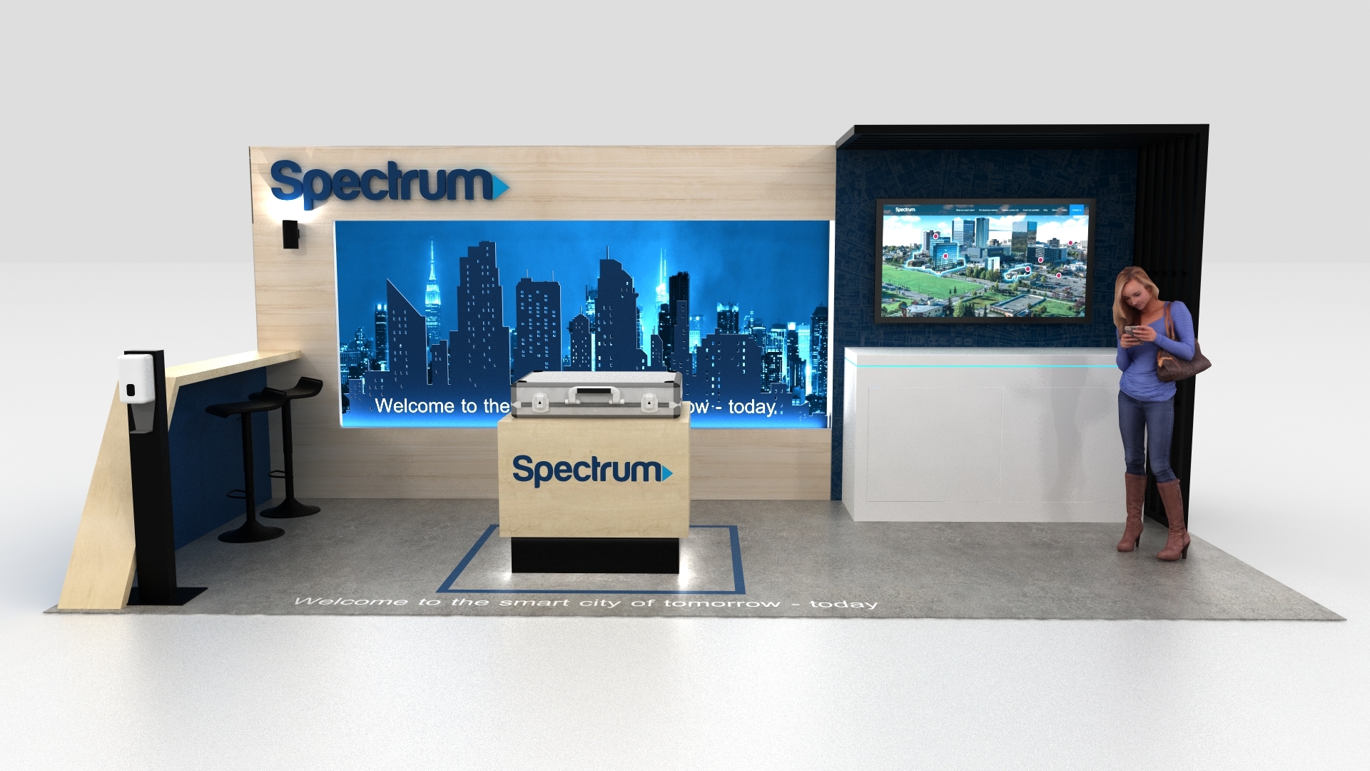 custom inline 10'x20' trade show exhibits