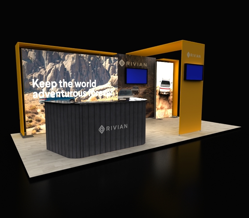 Radiant 213c custom backlit trade show displays