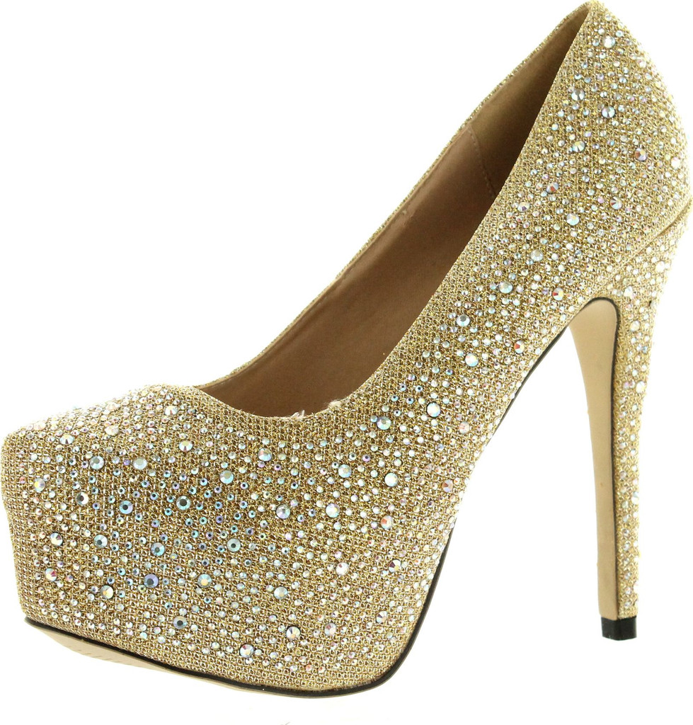 Eye Candie Womens Fashion Shiny New Design Platform Pump