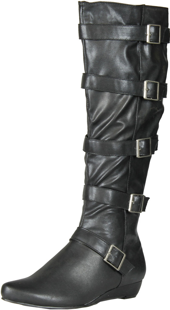 Gomax Womens Agatha Cute Fashion Boots With Buckle Detail