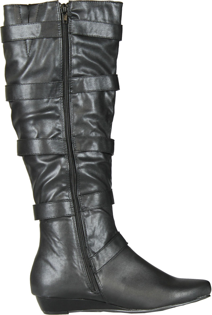 Gomax Womens Agatha Cute Fashion Boots With Buckle Detail