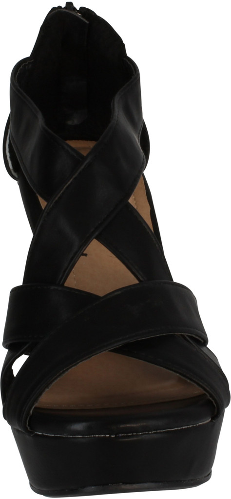Top Moda Ella-18 Womens Gladiator Wedge Heel Sandals