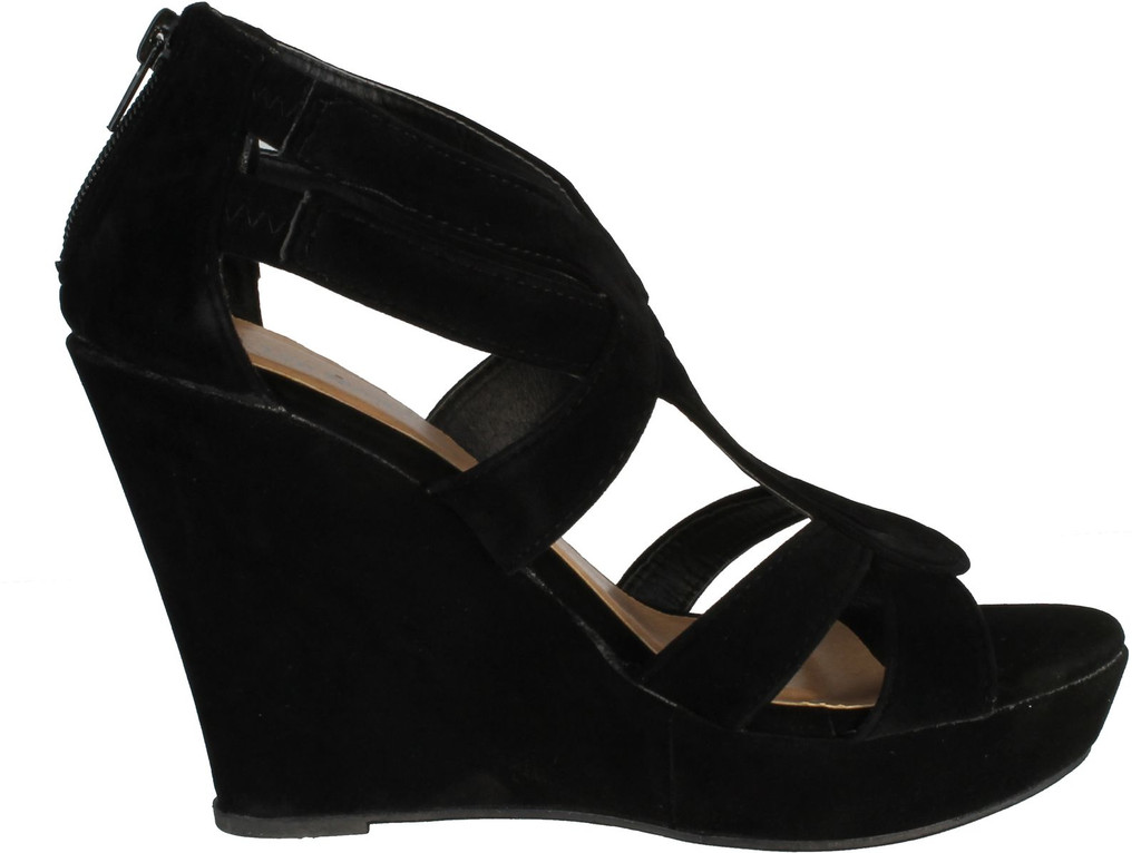 Top Moda Womens Lindy-66 Open Toe Platform Wedge Sandals