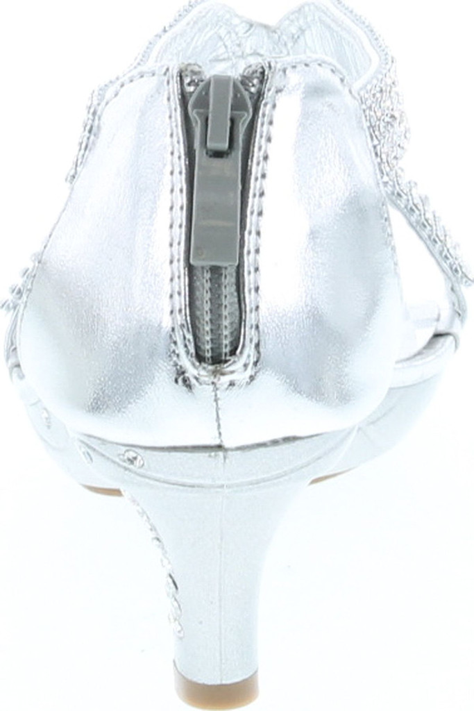 Delicacy Women Lety73 Rhinestone T-Strap Evening Dancing Dress Low Heel Sandals