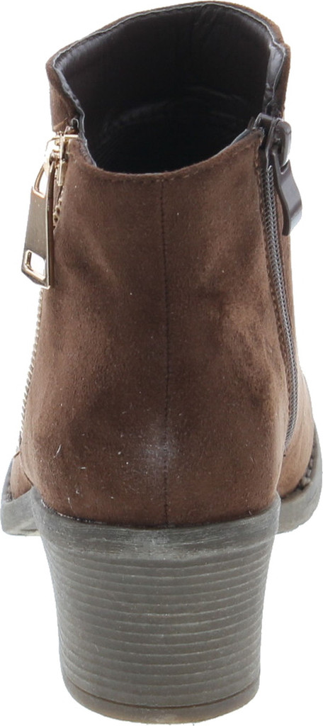 Reneeze Pama-1 Womens Fashionable Stacked Heels Ankle Booties