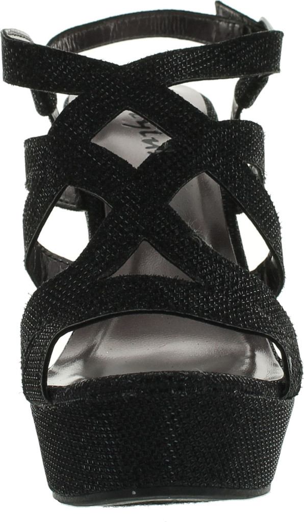 Styluxe Twin-08 Womens Sling Back Buckle Strap Sandal Wedge