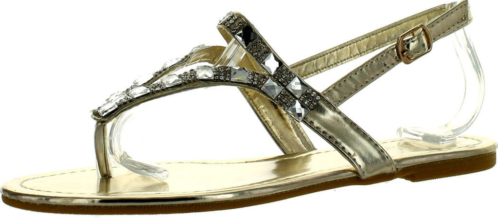 Diviana Moira-09A Womens Round Toe Sling Back Thong Sandals