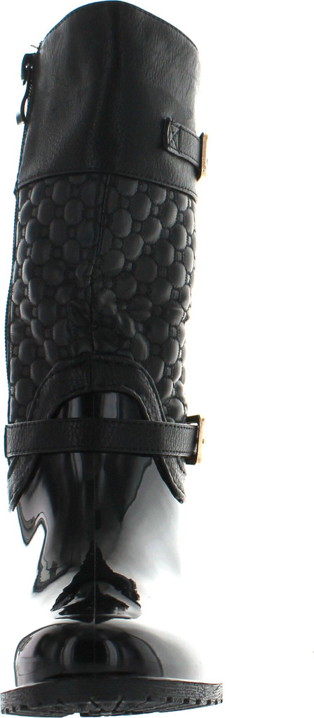 Link Fatima-27K Kids Girls Link Knee High Side Zip Riding Winter Rain Boots