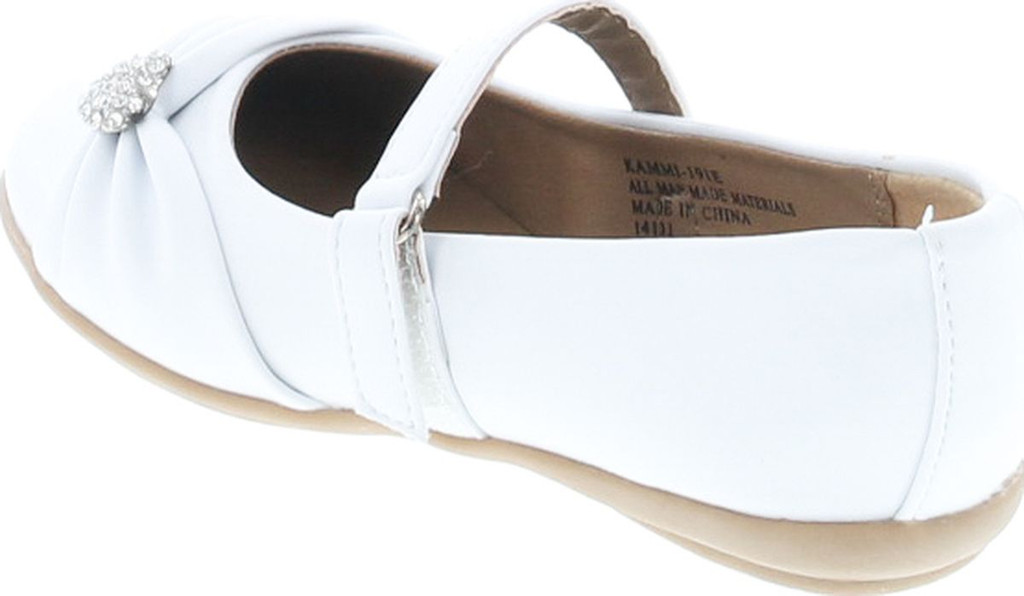 Little Angel Girls Kammi-191E Heart Pendant Ballerina Flats