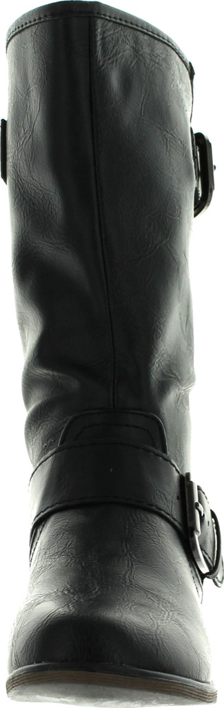 Link Legend-24K Girls Two Buckle Zipper Back Boots