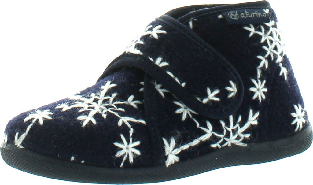 Naturino Girls 7452 Snowflake Natural Wool Home Slippers