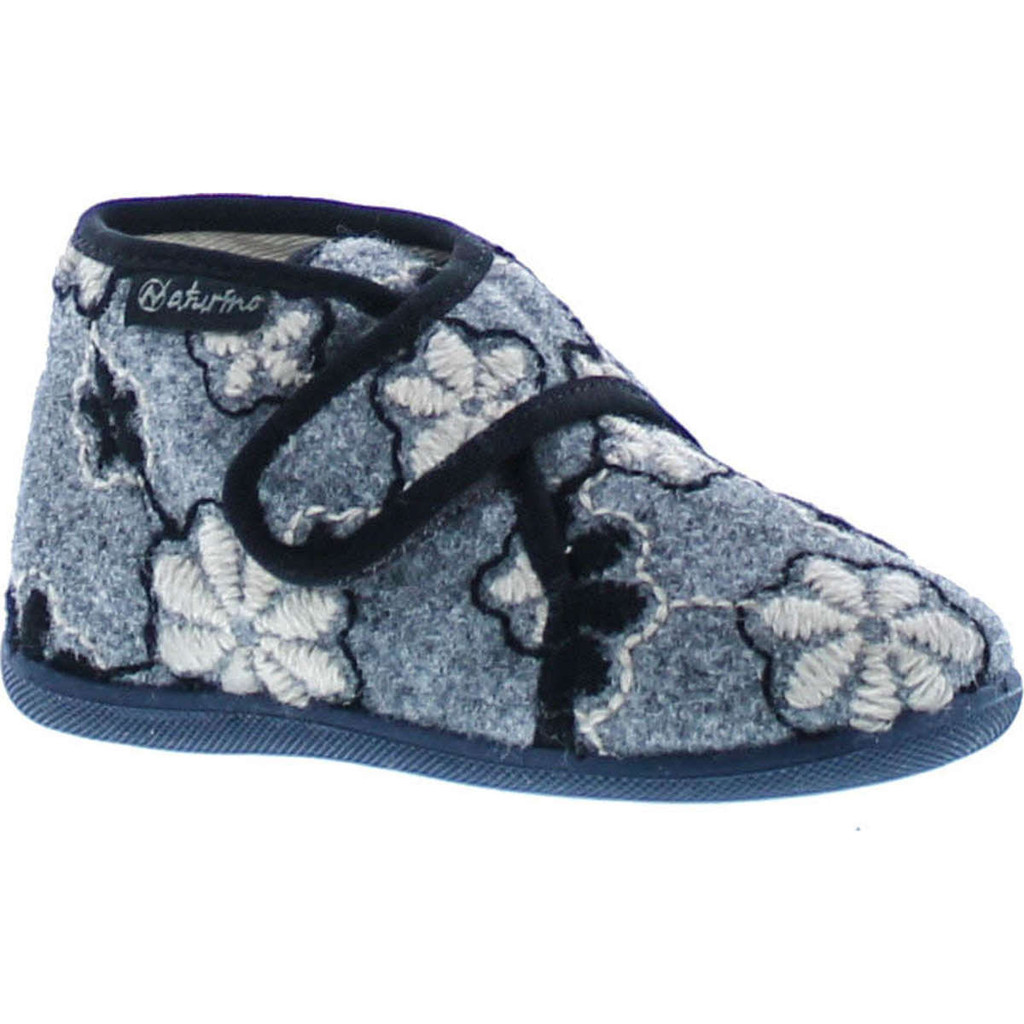 Naturino Girls 7452 Snowflake Natural Wool Home Slippers