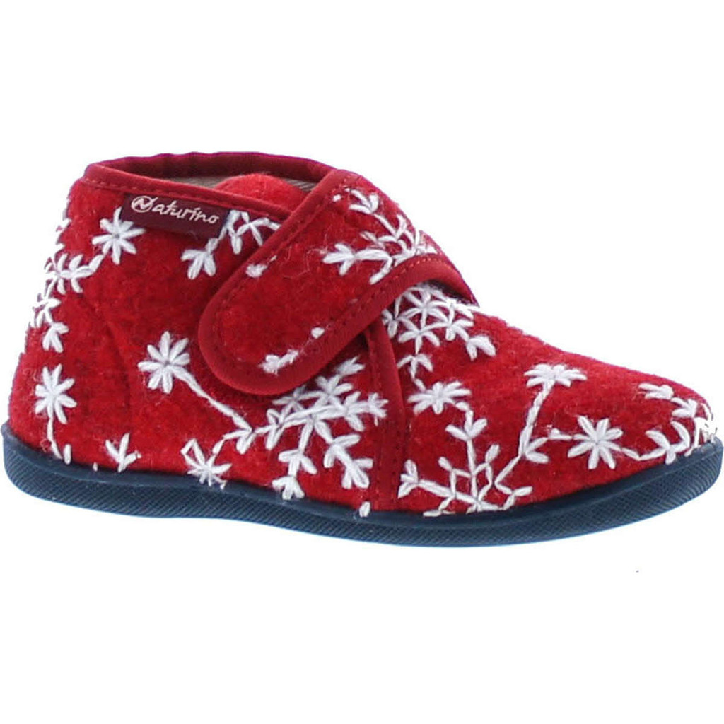 Naturino Girls 7452 Snowflake Natural Wool Home Slippers