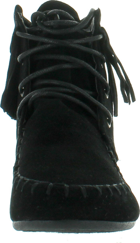 Static Footwear Link Candice-21K Children Girl's Comfort Lace Up Fringe Ankle Booties