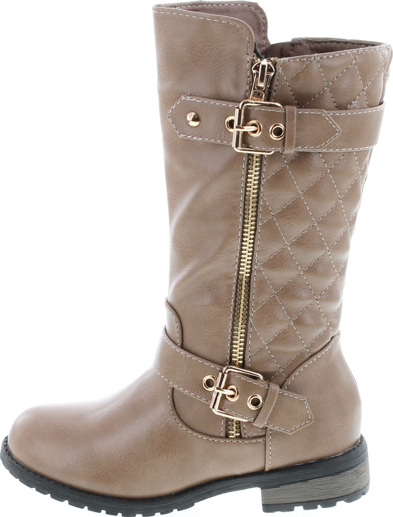 Link Mango-21K Little Girls New Knee High Flat Riding Boots Shoes