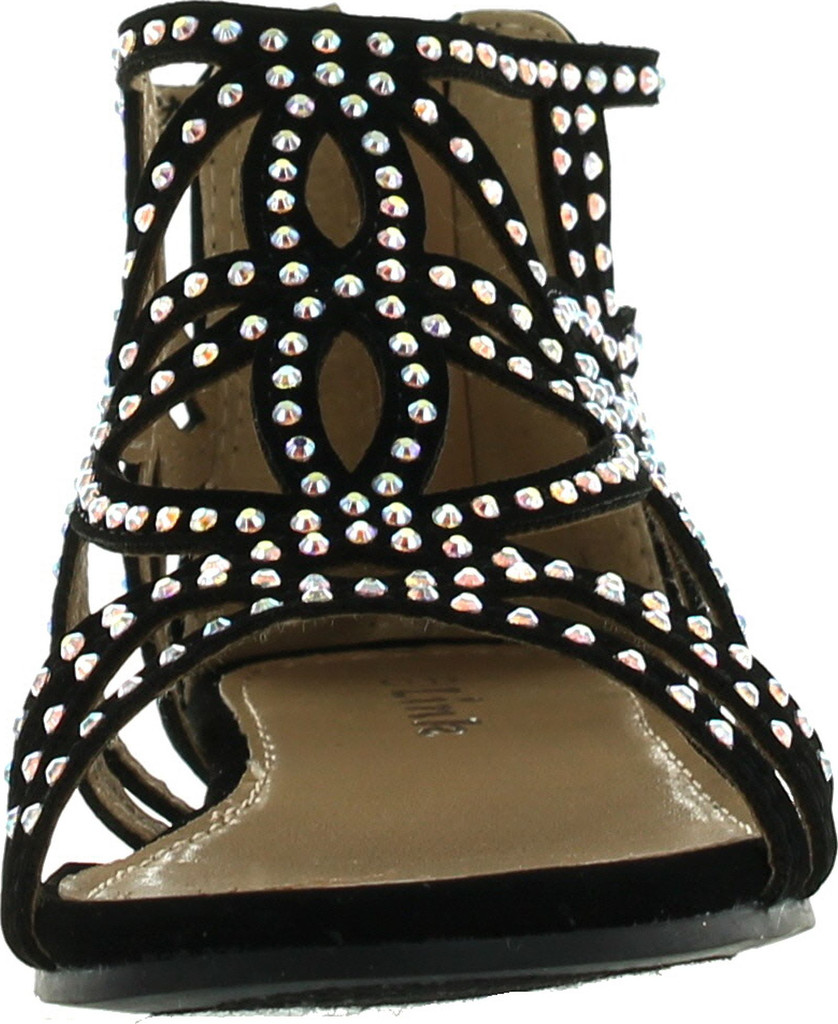 Forever Tory63 Kids Bling Rhinestone Four-Leaf Clover Cut Out Strap Gladiator Dress Sandal Shoes