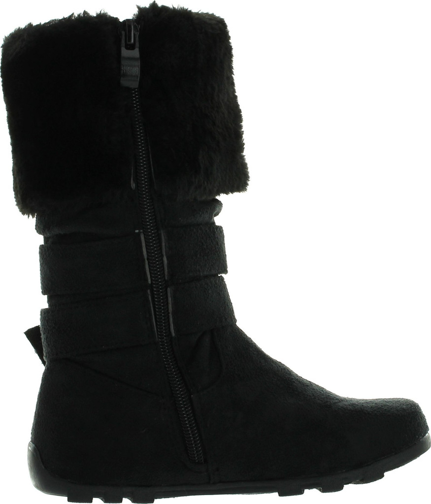 Diamond New Girls Slouch Comf Tall Midcalf Suede Winter Boots Shoes