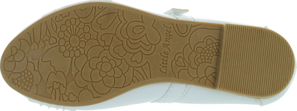 Little Angel Lola-768E Girls Leatherette Round Toe Ballet Dress Flats