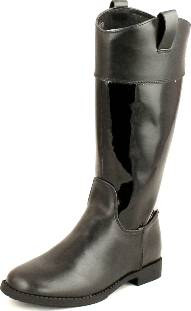 Cole Haan Girls Juniors Nancy Tall Fashion Riding Patent Combo Leather Boots