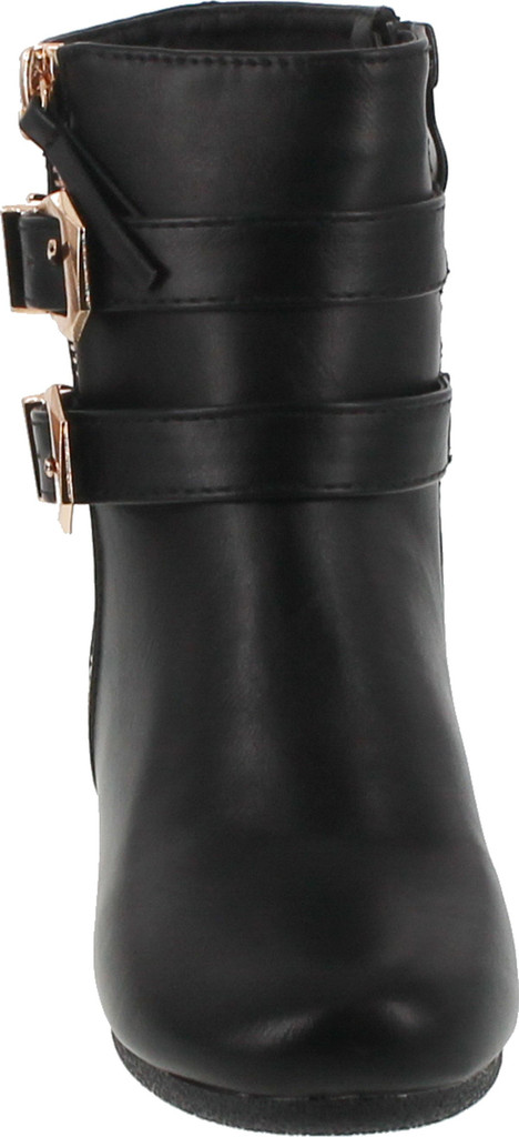 Link Peggy-90K Children Girl's Wedge Heel Double Straps High Top Ankle Booties