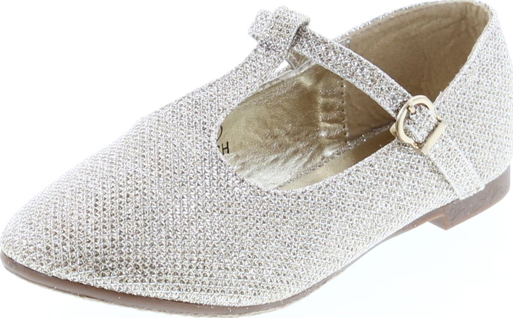Bella Marie Girls Triss-13K T Strap Dress Flats Shoes