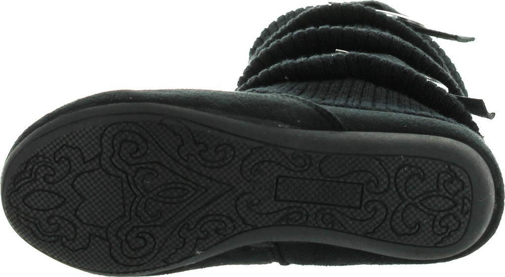 Lucky Top Girls Bank-21K Slouch Double Buckle Suede Boots With Zipper