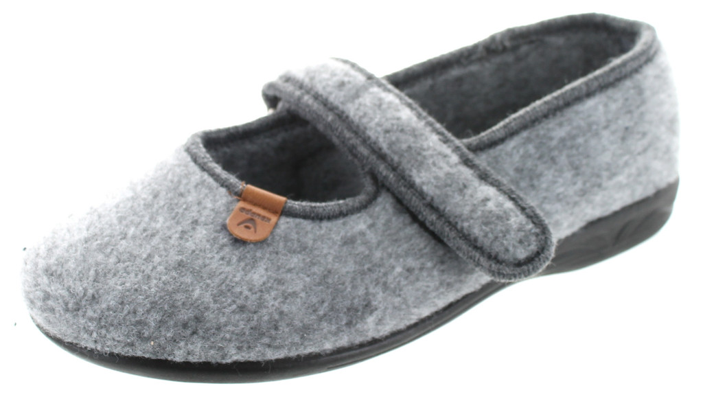 Sc Home Collection Womens Felt Closed Toe Mary Jane Slippers