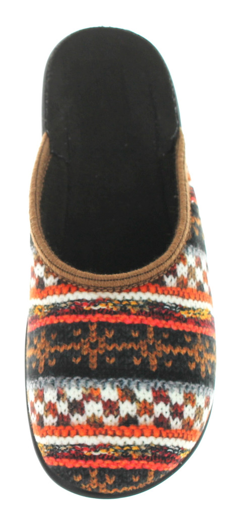 Sc Home Collection Womens Comfortable Cozy Closed Toe Knit Print Slippers