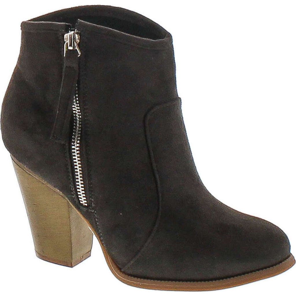 Liliana Romane-1 Women's Chunky Heel Riding Ankle Booties