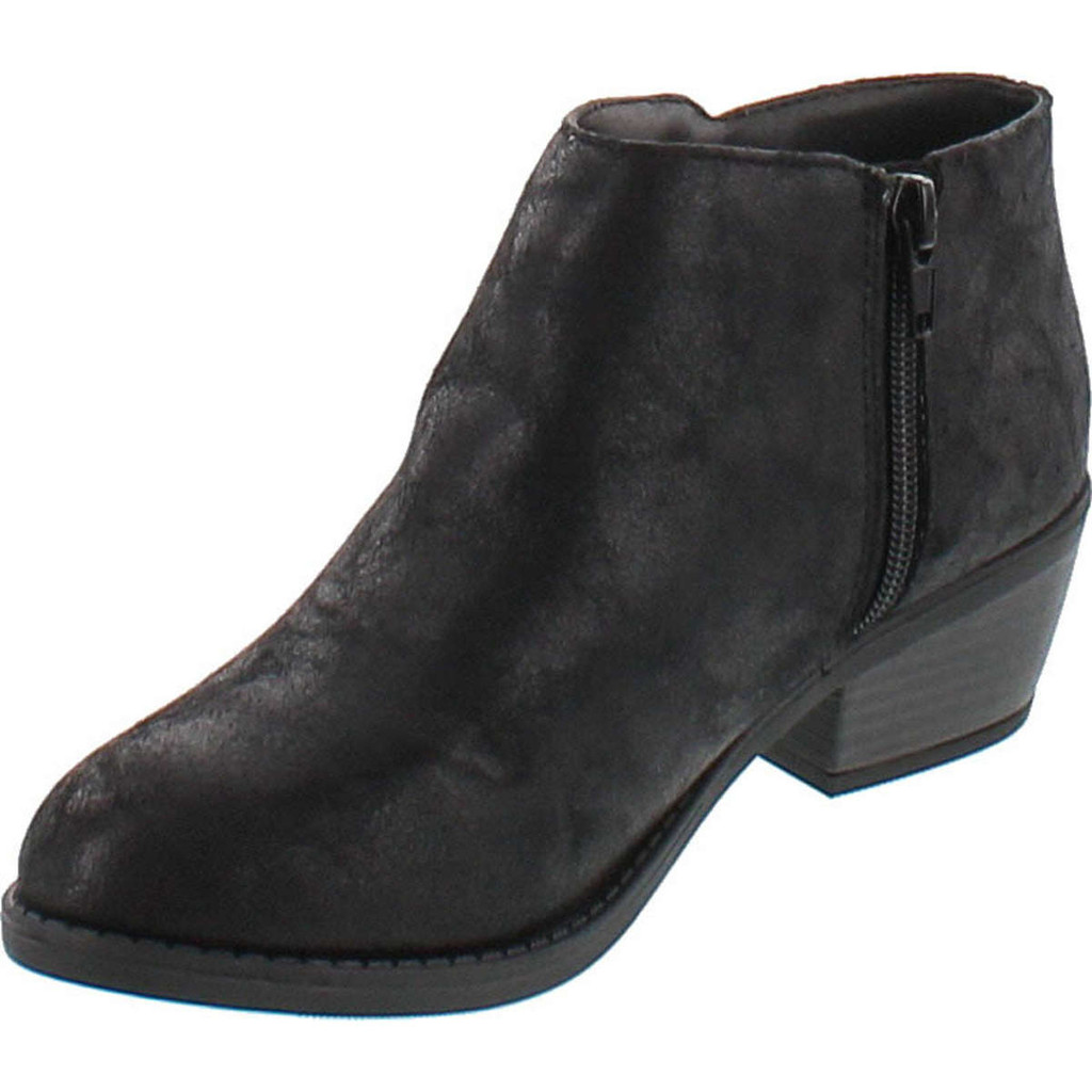 Soda Women's Massen Distress Faux Suede Leather Round Toe Heel Ankle Boot