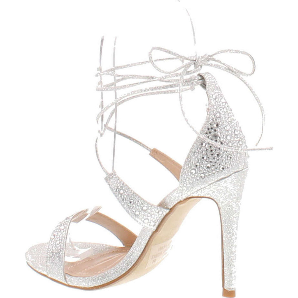 Dbdk By Elegant Footwear Women's Yael-1 Rhinestone Ankle Wrap Sandal