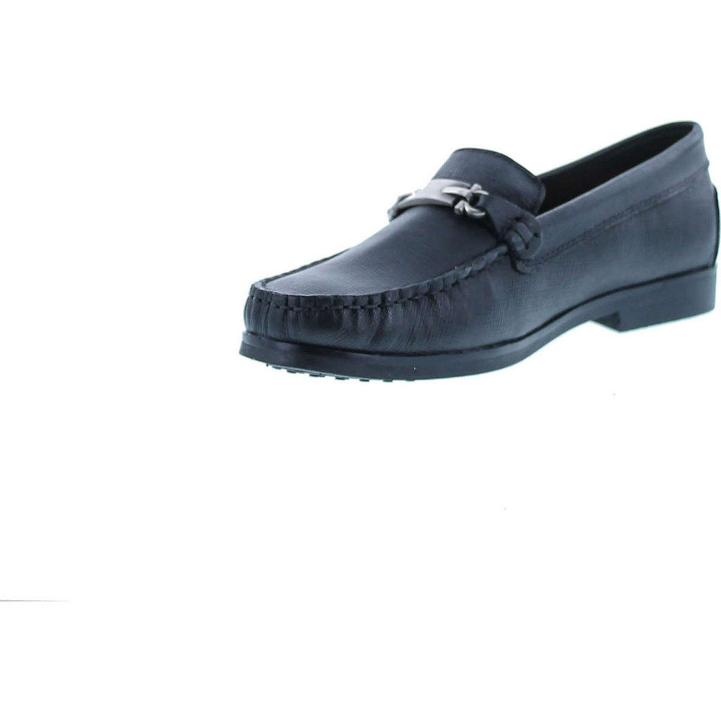 Pliner Jrs Boys Pl55-Drake Designer Buckle Dress Slip On Loafers Shoes