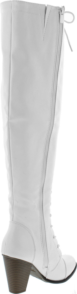 Forever Camila-48 Womens Chunky Heel Lace Up Over The Knee High Riding Boots