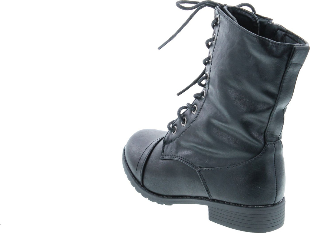 girls lace up combat boots