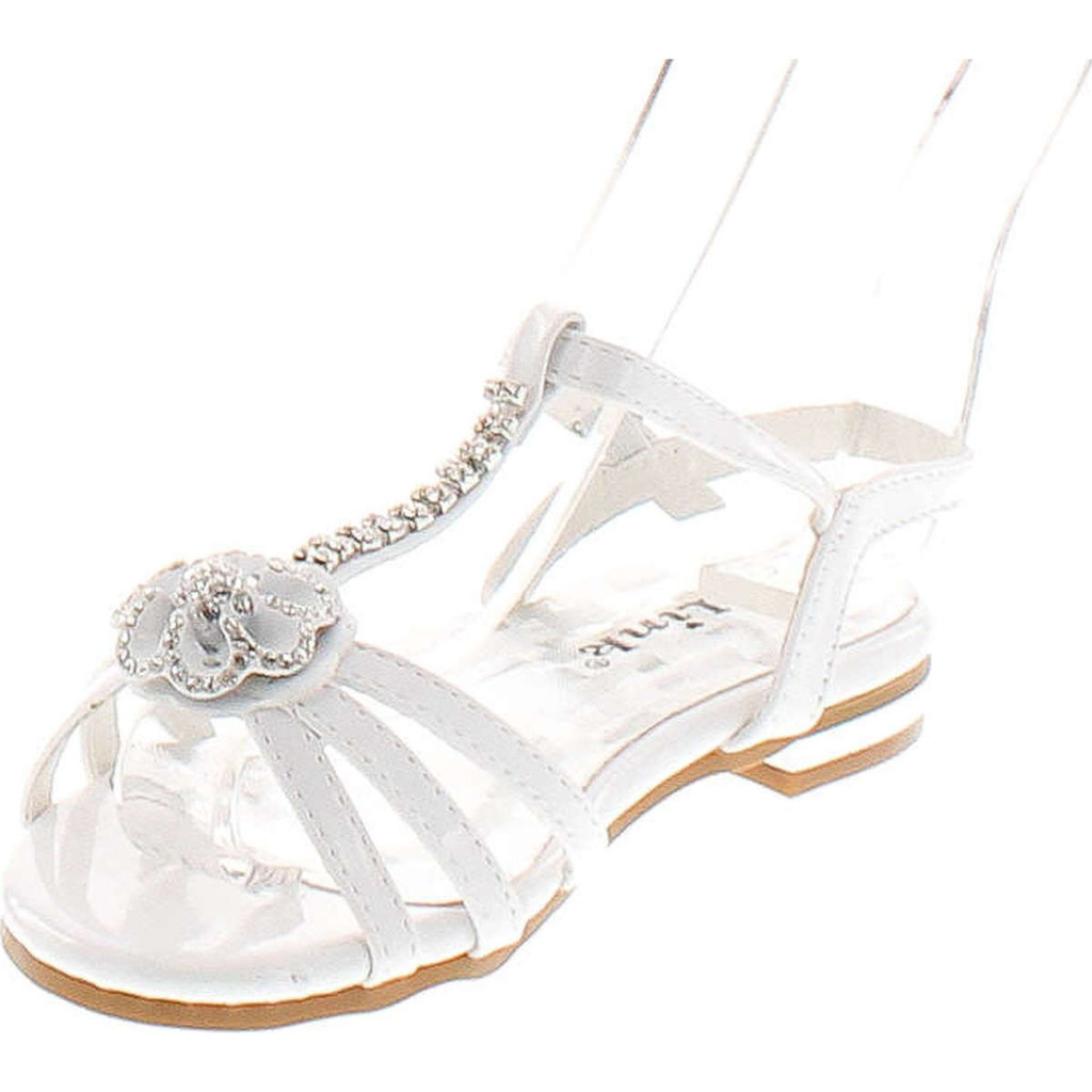 Forever Nora-69K Girls Open Toe Flat Wedding Party Dress Sandal Shoes