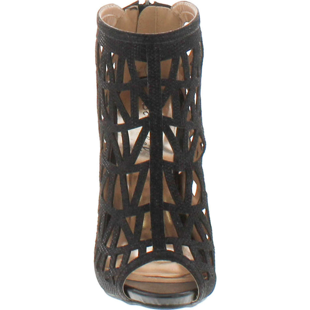 Bonnibel Cleo-3 Women's Back Zipper Stiletto Heel Cut Out Caged Sandals