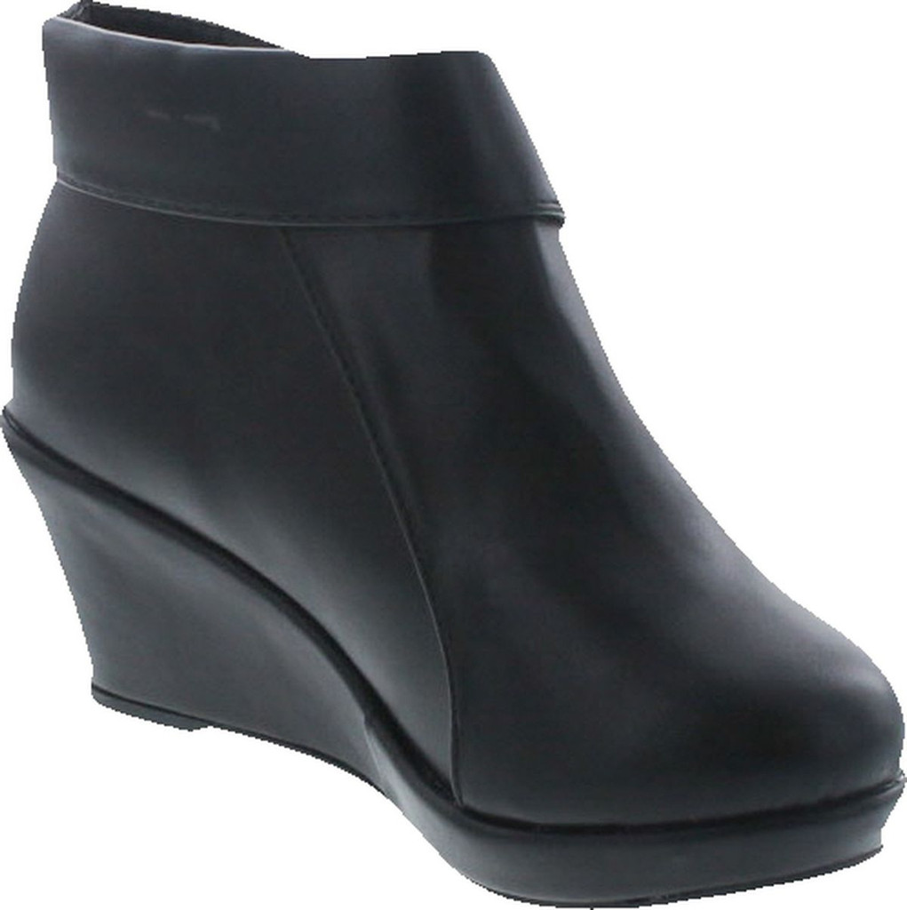 Lucky Top Stella-6K Children Girl's Platform Wedge Heel Fold Over Ankle Booties