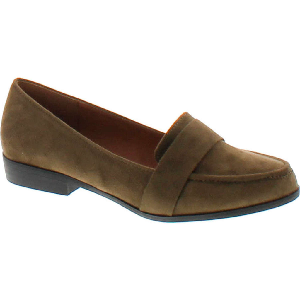 Static Footwear Harry-1 Women's Slip On Block Heel Loafers