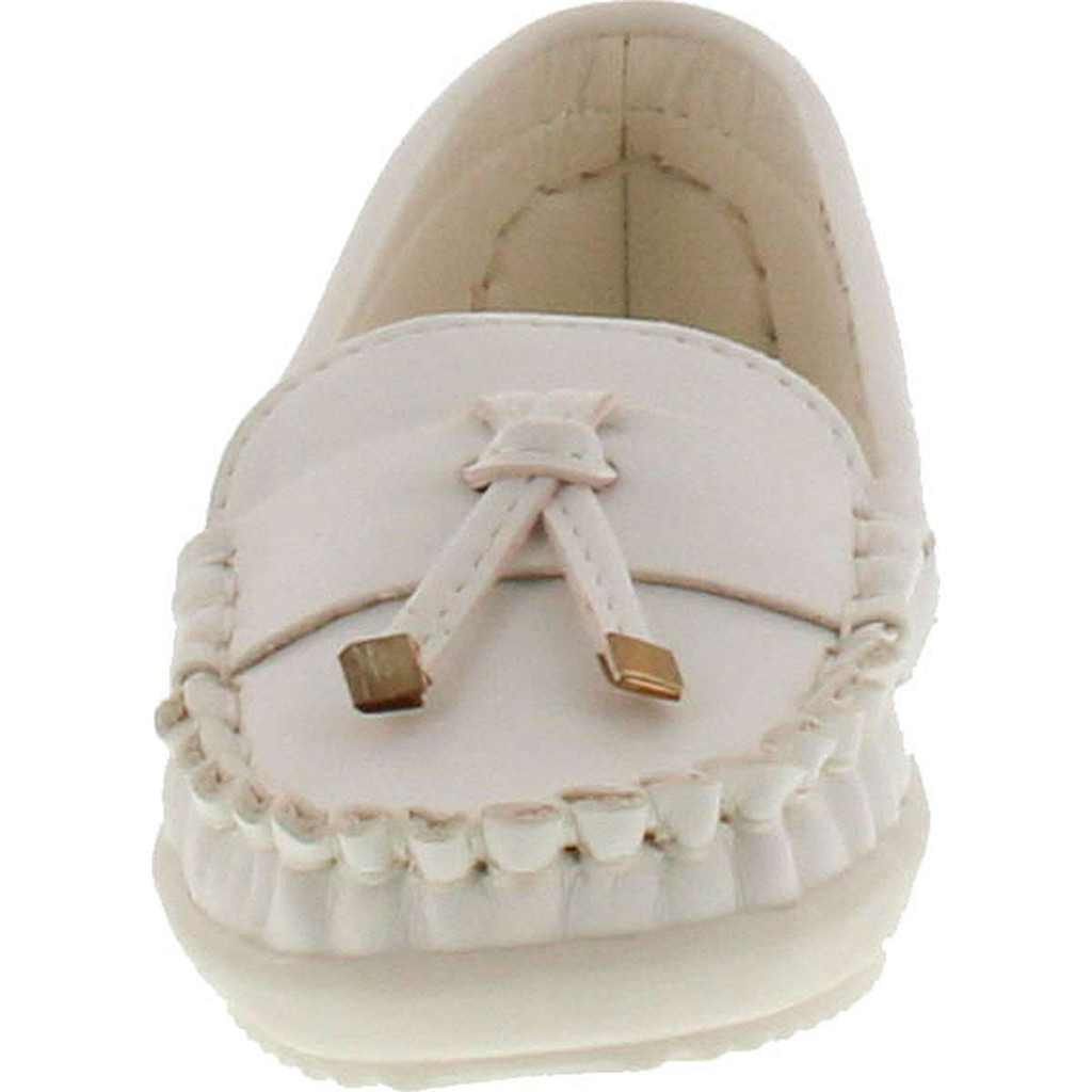 Via Pinky Beccy-62B Children Girl Comfort Slide On Moccasin Top Flat Loafers