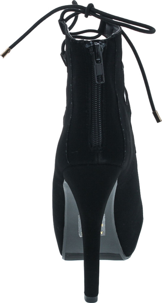 Delicious Shoppy Patron Women's Platform Lace Up Heels