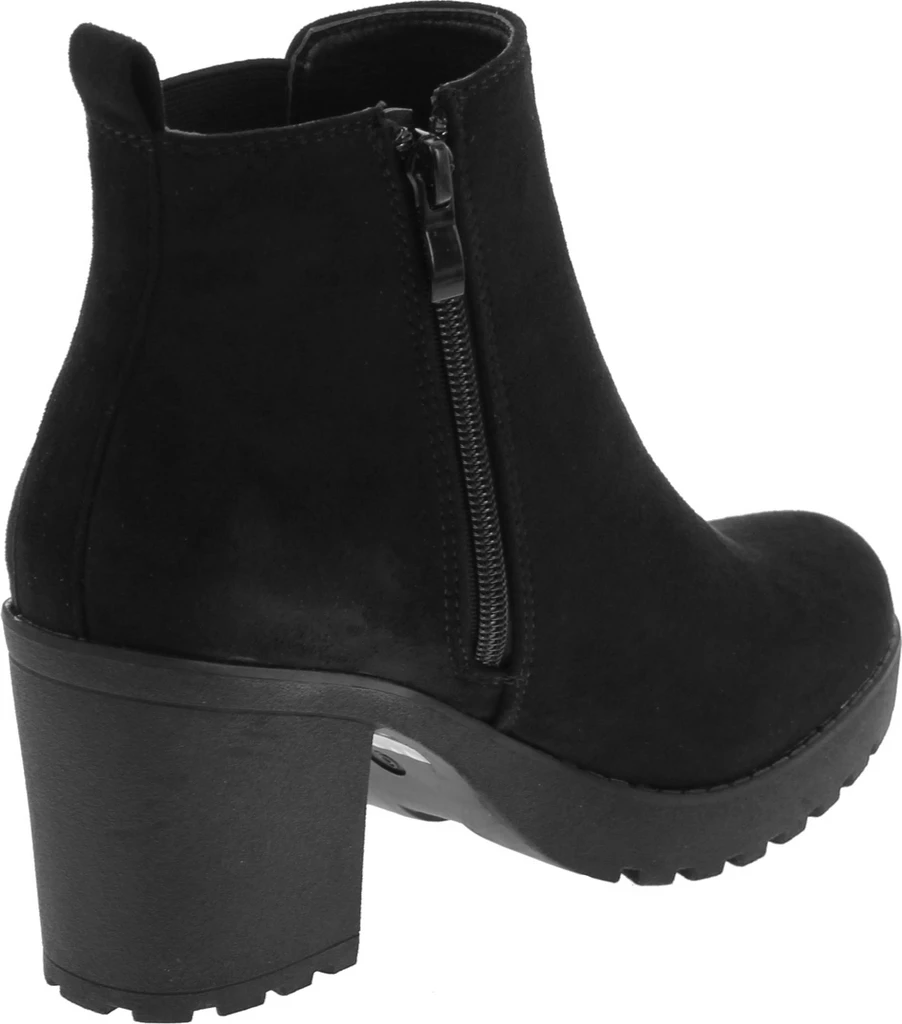 Refresh Club-01 Women's Slip On Chunky Heel Ankle