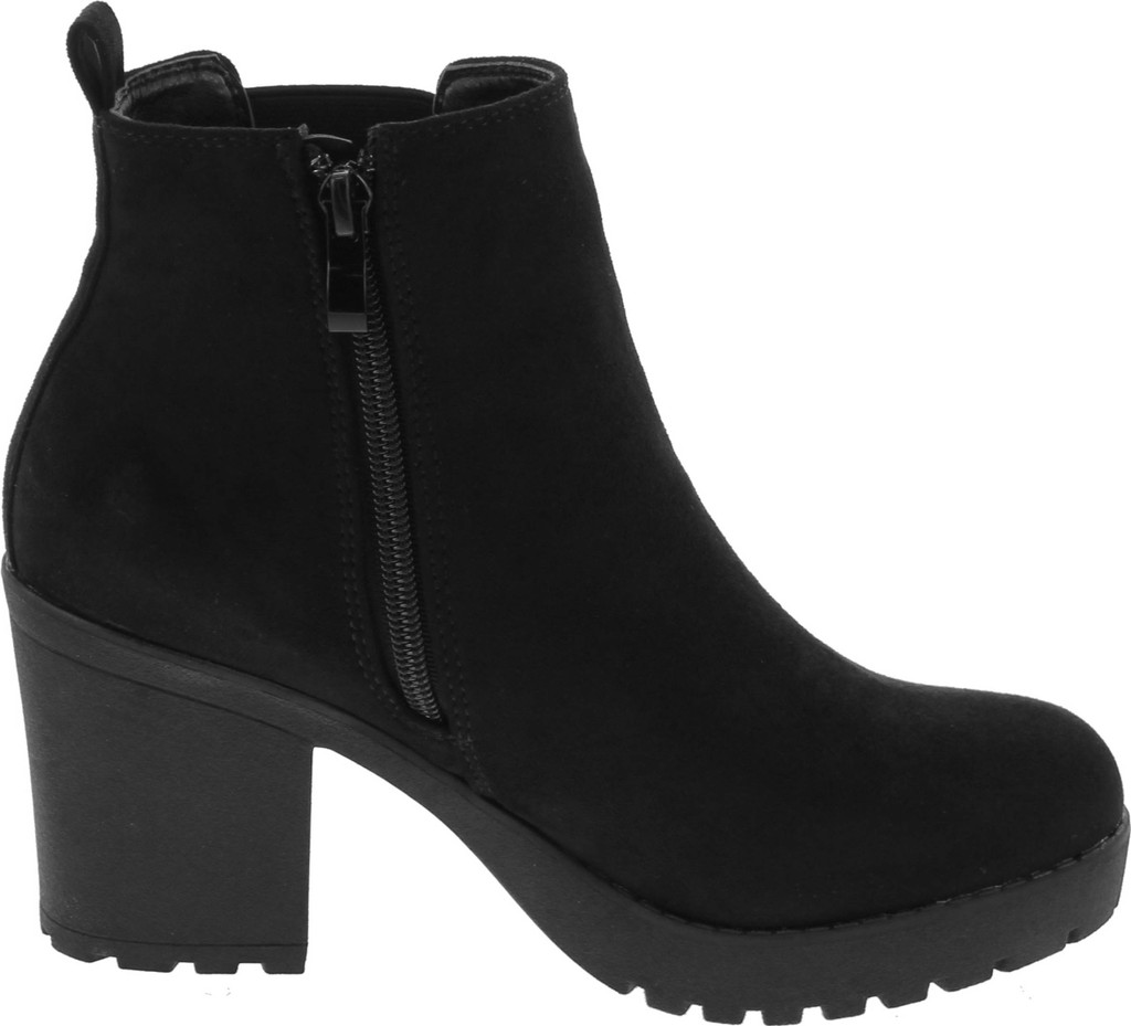 Refresh Club-01 Women's Slip On Chunky Heel Ankle