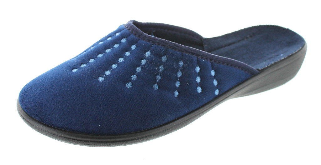 Sc Home Collection Womens Closed Toe Velour Slippers