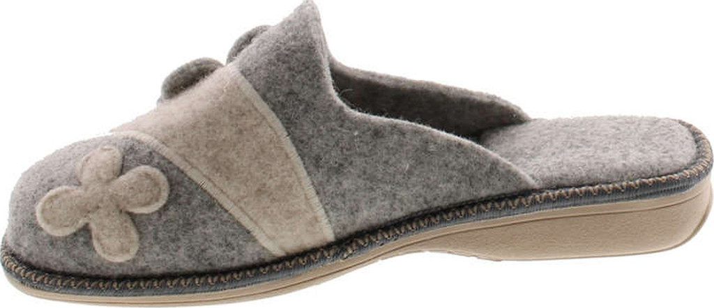 Sc Home Collection Womens 12217 Natural Wool Flower Cozy House Slippers Made In Europe