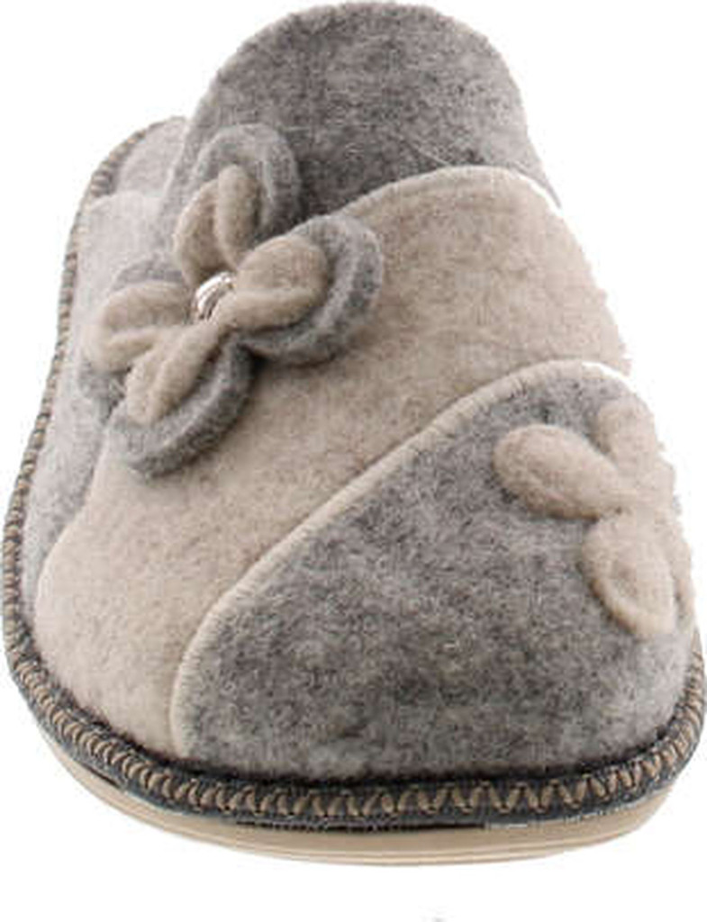 Sc Home Collection Womens 12217 Natural Wool Flower Cozy House Slippers Made In Europe