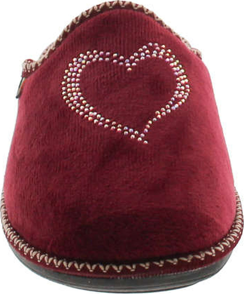 Sc Home Collection Womens 12517 Plush Heart Cozy House Slippers Made In Europe