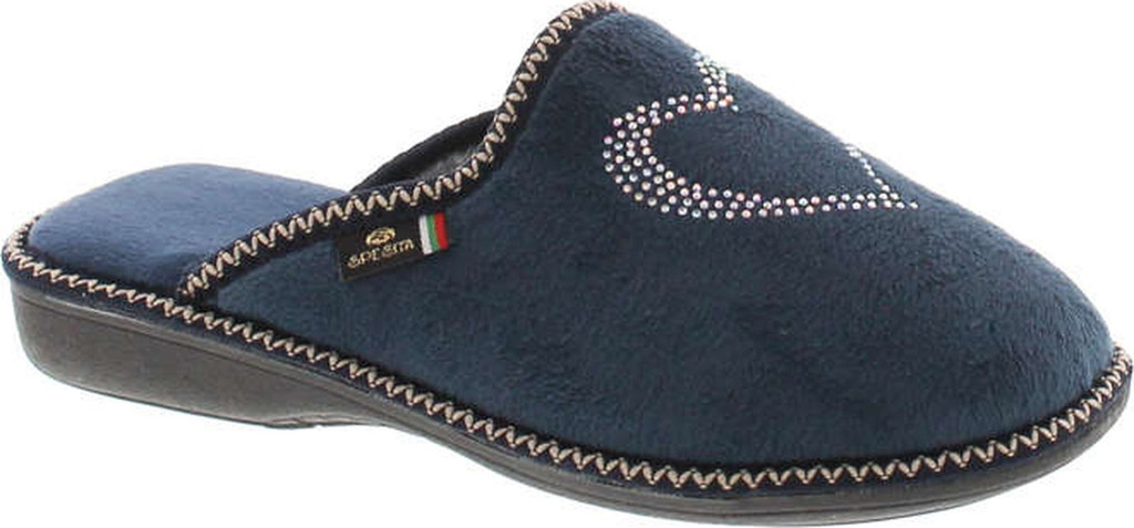 Sc Home Collection Womens 12517 Plush Heart Cozy House Slippers Made In Europe