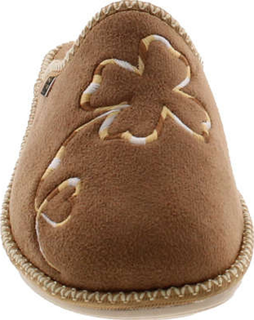 Sc Home Collection Womens 14117 Plush Embroidered House Slippers Made In Europe